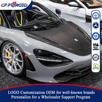 Jantes forgées de luxe 19 20 21 pouces chromées polies 5x112 à lèvre rivetée en 2 pièces pour McLaren 720S Spider BMW M2 M3 M4 M5
