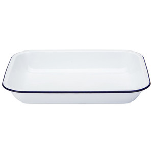 <span class=keywords><strong>CHL</strong></span>-bandeja para hornear con borde enrollado, bandeja de acero para asar comida, para Hotel, con revestimiento de esmalte rectangular, 23x15x2,5 cm - Product Image 5