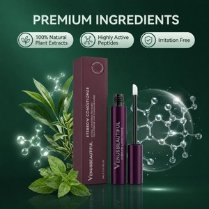 Sérum de croissance des cils et des <span class=keywords><strong>sourcils</strong></span> 100% naturel, biologique, sans cruauté, végétalien, avec logo personnalisé, traitements liquides pour cils et <span class=keywords><strong>sourcils</strong></span> - Product Image 2