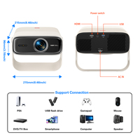 Projecteurs portables Android intelligents Bluetooth Wifi 1080p 4K personnalisés en usine pour le cinéma maison, le bureau commercial, la vente en gros