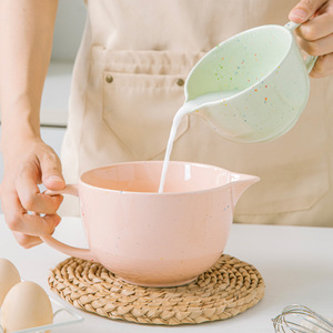 Tazón de Cerámica Grande con Boca Puntiaguda, Colorido y Moderno, para Batir Huevos, Servir Ensaladas, Jarra para Cocina - Product Image 3