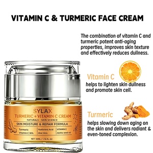 <span class=keywords><strong>Crema</strong></span> <span class=keywords><strong>Facial</strong></span> Iluminadora con Vitamina C y Cúrcuma, <span class=keywords><strong>Crema</strong></span> Hidratante Antienvejecimiento y Nutritiva <span class=keywords><strong>para</strong></span> el Cuidado de la <span class=keywords><strong>Piel</strong></span> con Extracto Natural de Cúrcuma - Product Image 5