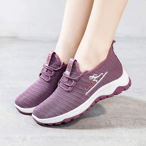 Nuevos zapatos individuales transpirables de malla para <span class=keywords><strong>mujer</strong></span>, zapatos deportivos de un pie de corte bajo - Product Image 1