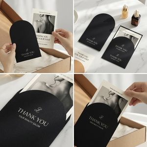Tarjeta de Agradecimiento Personalizada para Salón de Belleza con Funda para Caja de Regalo de Cuidado de la Piel, Empaque de Postventa y Retención de Clientes - Product Image 1