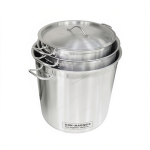 หม้อสเตนเลสทรงสูงรูปทรงสูงตรงแบบไม่ใช้แม่เหล็กสำหรับ100L 50L ของโรงแรม - Product Image 1