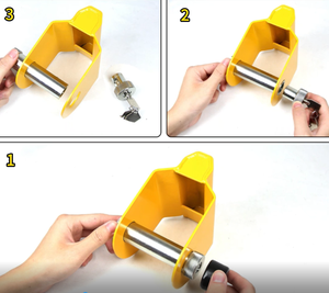 Verrouillage universel pour attelage de remorque YH2069 avec attelage à boule et clé pour caravane, verrouillage d'attelage - Product Image 6