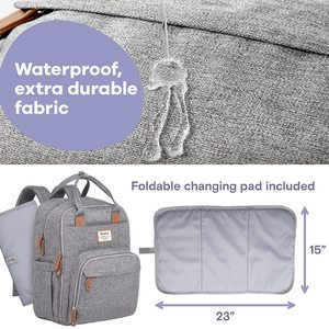 Çok fonksiyonlu seyahat sırt çantası annelik bebek çantası değişen Pad ile bezi çanta - Product Image 5