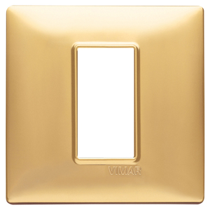 Vimar Wall <b>Switch</b> Matt Gold Plate 8x13cm 0.9cm Height - Product Image 1