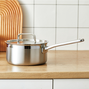 Utensilios de cocina de inducción de alta calidad, sartén de salsa de acero inoxidable con cubierta de acero inoxidable 304 - Product Image 1