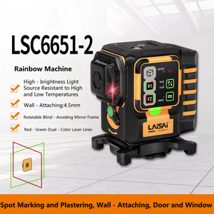 Laise 8 dòng màu đỏ xanh lá cây hai màu <span class=keywords><strong>laser</strong></span> ngang đường Ngang độ chính xác cao hồng ngoại cấp 1mm/1.5mm chính xác Bảo hành 1 năm - Product Image 2