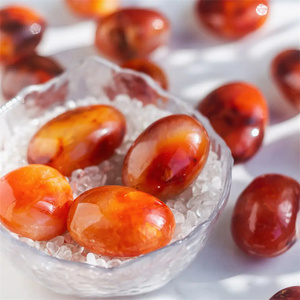 Số lượng lớn bán buôn đánh bóng đá thạch anh đá tinh thể đá quý màu đỏ tự nhiên Carnelian <span class=keywords><strong>Palm</strong></span> Stones cho bán - Product Image 5