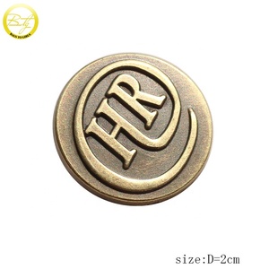 Vendita calda piastra rotonda loghi design <span class=keywords><strong>borse</strong></span> hardware ottone antico nome in rilievo etichette metalliche per cappelli - Product Image 2