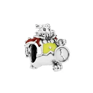 Cadena de Seguridad con Cuentas de Moda, Chapada en Plata, con Flor de Cobre y Circonita, Joyería Religiosa Islámica, Pulsera con Colgante para Niños - Product Image 5