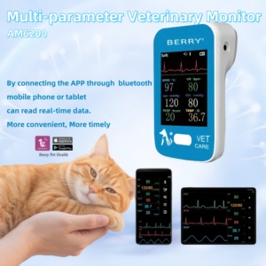 Không dây có thể sạc lại thú y cụ chính xác Huyết áp Monitor Pulse đo oxy cho Chó 6 Vital Signs ứng dụng miễn phí cho - Product Image 3