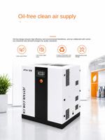 Compresseur d'air à vis sans huile 37KW, 100% sans huile, compresseur industriel stationnaire pour usine chimique