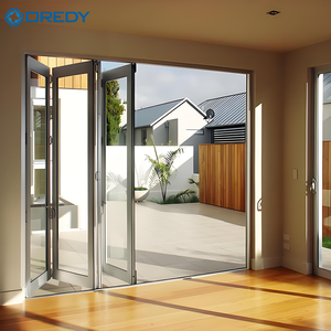 Puerta Plegable Automática de Aleación de Aluminio Moderna OREDY con Acabado Exterior Impermeable y Apertura Lateral <span class=keywords><strong>para</strong></span> Hoteles y Villas - Product Image 3