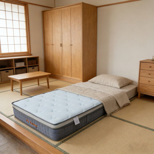 <span class=keywords><strong>Matelas</strong></span> hybride à ressorts ensachés moderne pour hôpitaux et chambres, avec tissu respirant, garantie 5 ans, emballé sous vide - Product Image 2