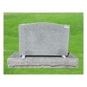 Lápida tallada a mano personalizada de alta calidad, monumento, lápida de granito gris - Product Image 1