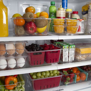 <strong>Twin</strong> Colander Stackable Food Storage Organize Refrigerator Organizer <strong>Bin</strong> for Fridge, Freezer, and Pantry Kitchen - Product Image 6