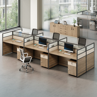 High Quality Modern Royal MDF Modular Office Desks 1.5m Wooden Partitions for Workshops Schools Quality Wooden Office Furniture