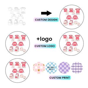 Ropa Infantil Kerui, Ropa Bordada para Niños, Conjunto de Top y <span class=keywords><strong>Pantalones</strong></span> para Niñas, Traje de Verano para Niña con Bordado - Product Image 2