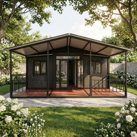 Maisons conteneurs préfabriquées extensibles (20-40 pieds), avec salles de bain complètes, villas mobiles 2-3 chambres à vendre