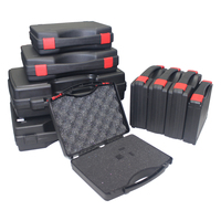 Étui de rangement compact léger en PP avec mousse pour armes de poing, équipement, boîte de transport en plastique, boîte à outils