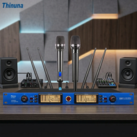 Système de microphone sans fil professionnel à double canal Thinuna UR-288 II amélioré avec technologie True Diversity, micros portatifs pour la scène et les tournées
