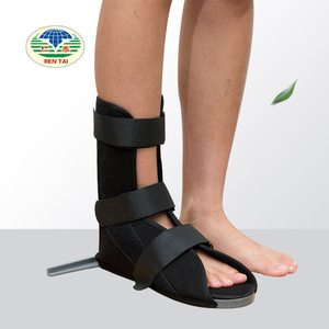 Chaussures orthopédiques à bride en T Rentai avec attelle de cheville pour correction du pied tombant, tailles S, M, L, noires - Product Image 2