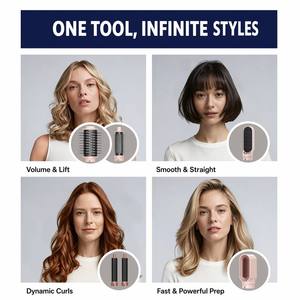 HairDryer OEM 6IN1 Multifunctional Ionic Hot Air Styler 1350W 3 Speed BLDC Motor <b>Coanda</b> Airflow Intelligent Temperature Control - Product Image 6