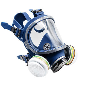 Pengganti mode masker Gas penuh silikon Steampunk Kelour taktis sipil masker Anti Gas respirasi dengan filter ganda - Product Image 4