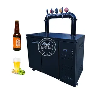 Individueller Edelstahl-Kegerator Biermaschine mit Wasserhähnen TurmBerufsalon Bierkühler