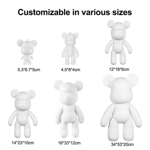 دمية دب عنيفة عالمية KHY دمية دب أبيض دمية مجسمة لعبة دب سوائل عنيفة أكريليك - Product Image 2