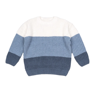 Pulls pour garçons HAPA, nouvelle conception d'hiver personnalisable, tricotés à la machine, anti-boulochage, manches longues, col rond, décontractés - Product Image 3