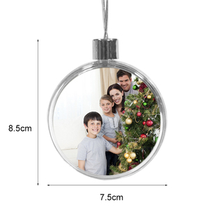 Adornos Navideños <span class=keywords><strong>de</strong></span> Plástico Topjlh para Sublimación, en Blanco, Personalizables con Logotipo, Decoración <span class=keywords><strong>Navideña</strong></span>, Venta al por Mayor para <span class=keywords><strong>Tiendas</strong></span> Minoristas, Artículos para Fiestas - Product Image 3
