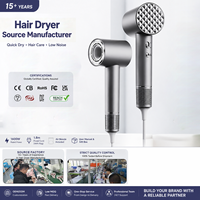 Sèche-cheveux électrique professionnel haute vitesse en ABS, sans pales, personnalisé, moteur BLDC 110000 tr/min, pour salon, usage domestique, extérieur et hôtelier