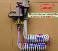 Fil chauffant en fibre de carbone en caoutchouc silicone électroplaqué téflon en forme de L / Ligne de production résistante aux acides et aux alcalis