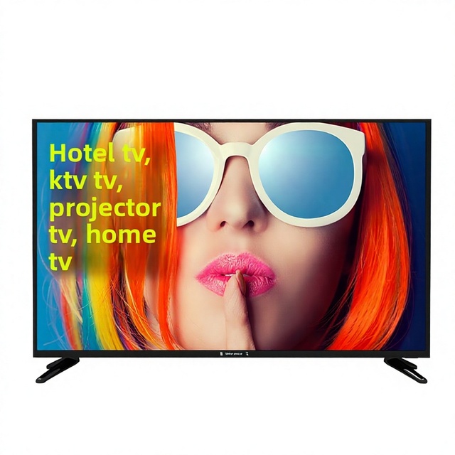Source Factory LED Smart WIFI 4K TV 32"-100" Black Cabinet 60Hz Wholesale