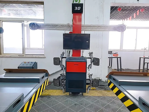 Máquina de Alineación de Ruedas <span class=keywords><strong>3D</strong></span> con Cámara Sony, Dos Pantallas, Alineador de Neumáticos Móvil con Gabinete de Herramientas, Certificación CE, X-430 220rpm - Product Image 6