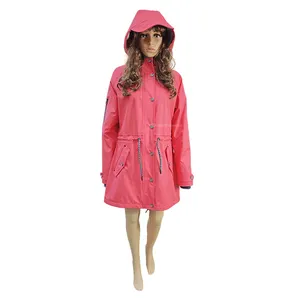 Kadın ceketi yağmurluk yüksek kalite moda bayanlar için yağmurluk su geçirmez sıcak rahat tutmak