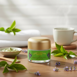 Mascarilla Facial K-Beauty Leafy Cream Green 50ml, Limpiadora de Poros, Nutritiva e Hidratante, Cosmético Coreano con Infusión Herbal - Product Image 3