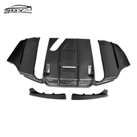 Diffuseur arrière en fibre de carbone style GEX à structure divisée pour pare-chocs arrière BMW Série 3 F30 M Sport