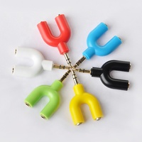 USENGKA Adaptateur de séparateur audio 2 en 1, séparateur d'écouteurs 3,5 mm, concentrateur, convertisseur, connecteur, partage de musique