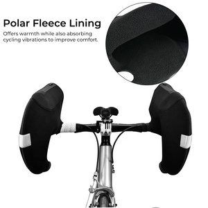 ZOYOSPORTS hiver guidon mitaines résistant au froid imperméable coupe-vent réfléchissant unisexe cuir plein doigt gants de cyclisme pour - Product Image 5