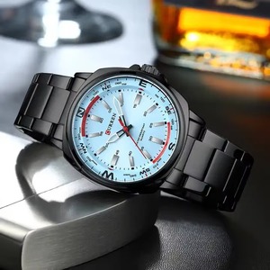 Reloj de Cuarzo de Lujo para Hombre Drioshipping, Modelo CURREN 8455, Correa de Acero Inoxidable de Alta Calidad, Resistente al Agua 3ATM, Alta Luminosidad - Product Image 4