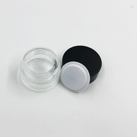 Pot en verre ambré avec bouchon à vis pour crème visage et soins de la peau, emballage individuel pour usage personnel, en carton