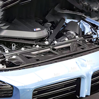 Cache-réservoir en fibre de carbone sèche, cache-plaque de refroidissement pour BMW G80 G81 M3 G82 G83 M4 G87 M2, barre de renforcement de tour de suspension moteur