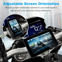 Écran de navigation GPS numérique portable pour moto, 5,0 pouces, sans fil, CarPlay, Moto Android Auto, écran amovible