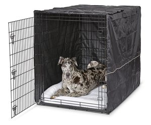 BBMonkey 54 inch dog crate cover zip black xxxl dog crate cover cotton insulated cover for dog crate