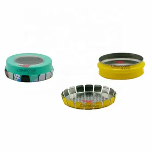 Prevent children from opening for snus pepermint capsule Tin box round click clack tin box